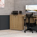 Ver imagem 7 de Armário para Escritório 2 Portas com Chave Versátil 91x81cm Itapuã Marrom