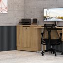 Ver imagem 1 de Armário para Escritório Baixo 2 Portas com Chave Versátil