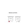 Porta De Alumínio Para Sauna - Abertura Esquerda - 3