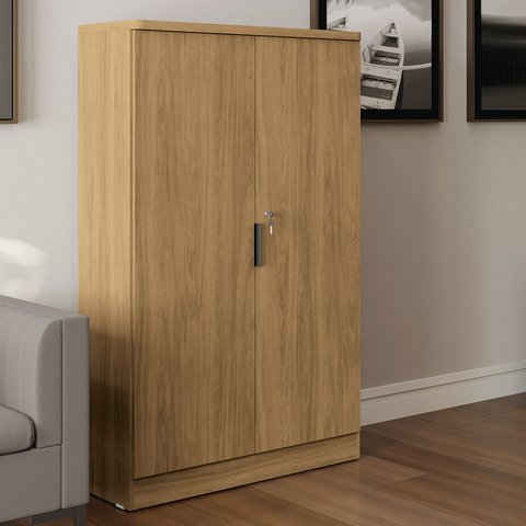 Armário para Escritório Alto 2 Portas com Chave 4 Prateleiras BP Itapuã Linha Versátil