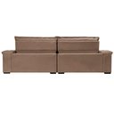 Ver imagem 6 de Sofá Retrátil e Reclinável 2,75m Molas Ensacadas Cama inBox Big Space com Bordado 3D Velusoft