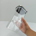Ver imagem 7 de Pote Hermético de Borossilicato 1,5L Transparente 19x10x10cm Mantimentos Cozinha