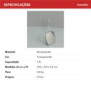 Ver imagem 5 de Pote Hermético de Borossilicato 1,5L Transparente 19x10x10cm Mantimentos Cozinha