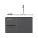 Ver imagem 2 de Gabinete para Banheiro com Lavatório Aço 61,5cm Romã Preto