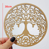 Mandala Arvore Vida - Mdf - Branco - Quadro Adesivo - 30cm - 2