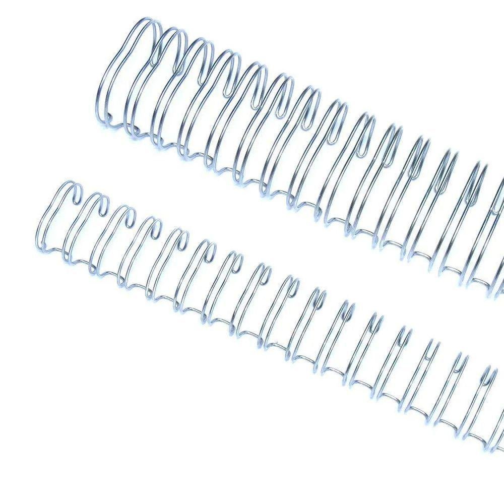 Wire-o Garra Duplo Anel 7/8" para 180 Fls A4 2x1 Prata(silver) 50 Und