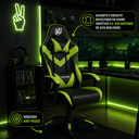 Ver imagem 6 de Cadeira Reclinável com Apoio de Pé Verde e Preta Premium