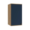 Ver imagem 1 de Armário Aéreo Celeste Kappesberg 100% Mdf 1 Porta Nogueira/azul 40cm