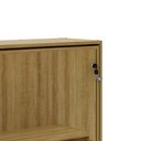 Ver mais imagens de Cama Articulada Casal 183x147,2cm C/ Nichos Cm8016 Tecno Mobili - Amendoa