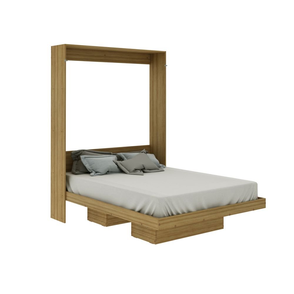 Cama Articulada Casal 183x147,2cm C/ Nichos Cm8016 Tecno Mobili - Amendoa - 4