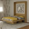 Cama Articulada Casal 183x147,2cm C/ Nichos Cm8016 Tecno Mobili - Amendoa - 1