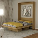 Ver imagem 1 de Cama Articulada Casal 183x147,2cm C/ Nichos Cm8016 Tecno Mobili - Amendoa
