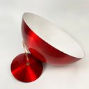 Ver imagem 2 de Kit Utron 3 Luminárias Pendente Alumínio Meia Lua 30cm Cores - Vermelho - Bivolt