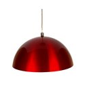 Ver imagem 4 de Kit Utron 3 Luminárias Pendente Alumínio Meia Lua 30cm Cores - Vermelho - Bivolt