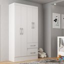 Ver imagem 1 de Guarda-Roupa Infantil Isabel 4 Portas 2 Gavetas Cor Branco