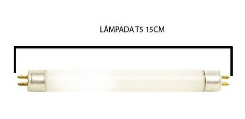 Lâmpada Fluorescente Tubular 4W 15cm T5 Branco Frio