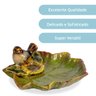 Saboneteira De Porcelana Decorativa Passarinho 17x5cm - 4