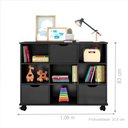 Ver imagem 2 de Nicho Organizador com Rodízios Preto (1478.37) + Kit 3 Gavetas Pretas (1479.37)