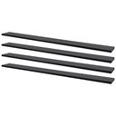 Ver imagem 1 de Kit 4 Prateleiras 100 X 10cm Preta Suporte Invisível