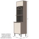 Ver imagem 5 de Kit Cozinha Planejada Completa Grande Modulada Conjunto 10 Peças 18 Portas Organizadora Marrom