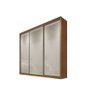 Guarda Roupa Casal 3 Portas 8 Gavetas - Sollo-Cumaru/Fendi - Móveis Novo Horizonte - 1