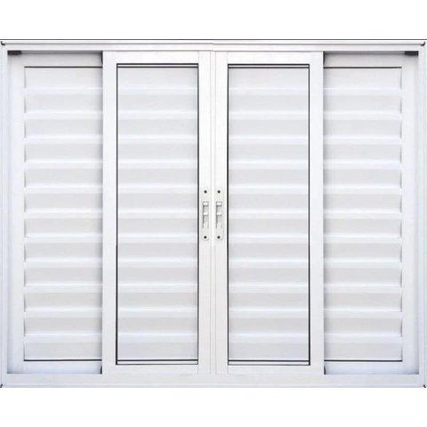 Veneziana de Aluminio 6 Folhas sem Grade Linha Premium:1,20 X 1,20/branco