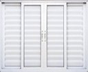 Ver imagem 1 de Veneziana de Aluminio 6 Folhas sem Grade Linha Premium:1,20 X 1,20/branco
