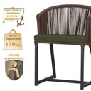 Ver imagem 4 de Mesa com 4 Cadeiras e Noronha Estofado 13 Trama Original Marrom