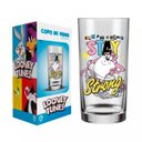 Ver imagem 1 de Copo Avulso Cylinder Manchester Allmix Vidro Estampa Taz Looney Tunes Licenciado 300 Ml Incolor