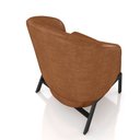 Ver imagem 5 de Kit 2 Poltronas Decorativa Sala de Estar Kenya Pés em Ferro Pu Preto/caramelo G33 - Gran Belo