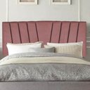 Ver imagem 1 de Painel Estofada Bélgica 160CM Queen Suede Rosê - D A DECOR