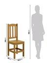 Ver imagem 4 de Conjunto Mesa de Madeira Maciça Nogueira 200x88+ 8 Cadeiras Sfa