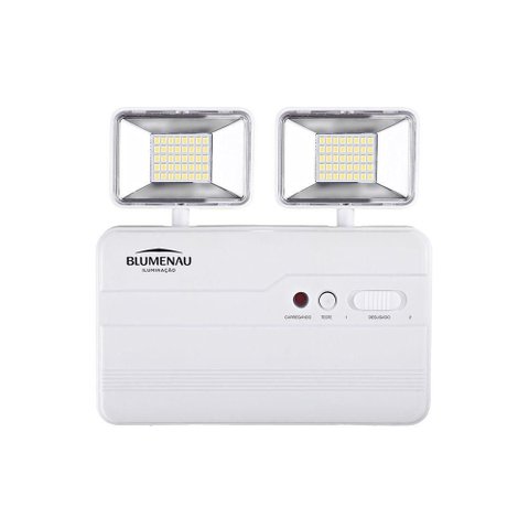 Luminária Emergência 40012224 Autônoma 2 Faróis 80 Leds 2200LMS Bivolt Branco