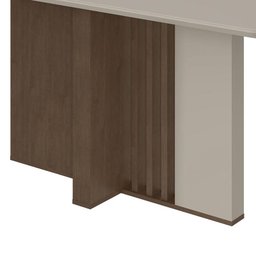 Mesa de Jantar Astrid 160x80 Imbuia/Off White - Móveis Lopas - 3
