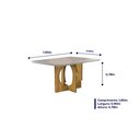 Ver imagem 5 de Conjunto Sala de Jantar 6 Lugares Mesa Barcelona e Cadeiras Madeira Maciça Veludo