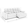 Sofá 2 Lugares Retrátil e Reclinável 268cm Deluxe  - 3