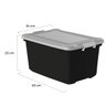 Caixa Organizadora com Tampa Preta 27 Litros - Plasvale - 3