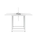 Ver imagem 7 de Plataforma de Trabalho Dupla 4 Lugares 200x120cm Linha Corporativa Light Branco