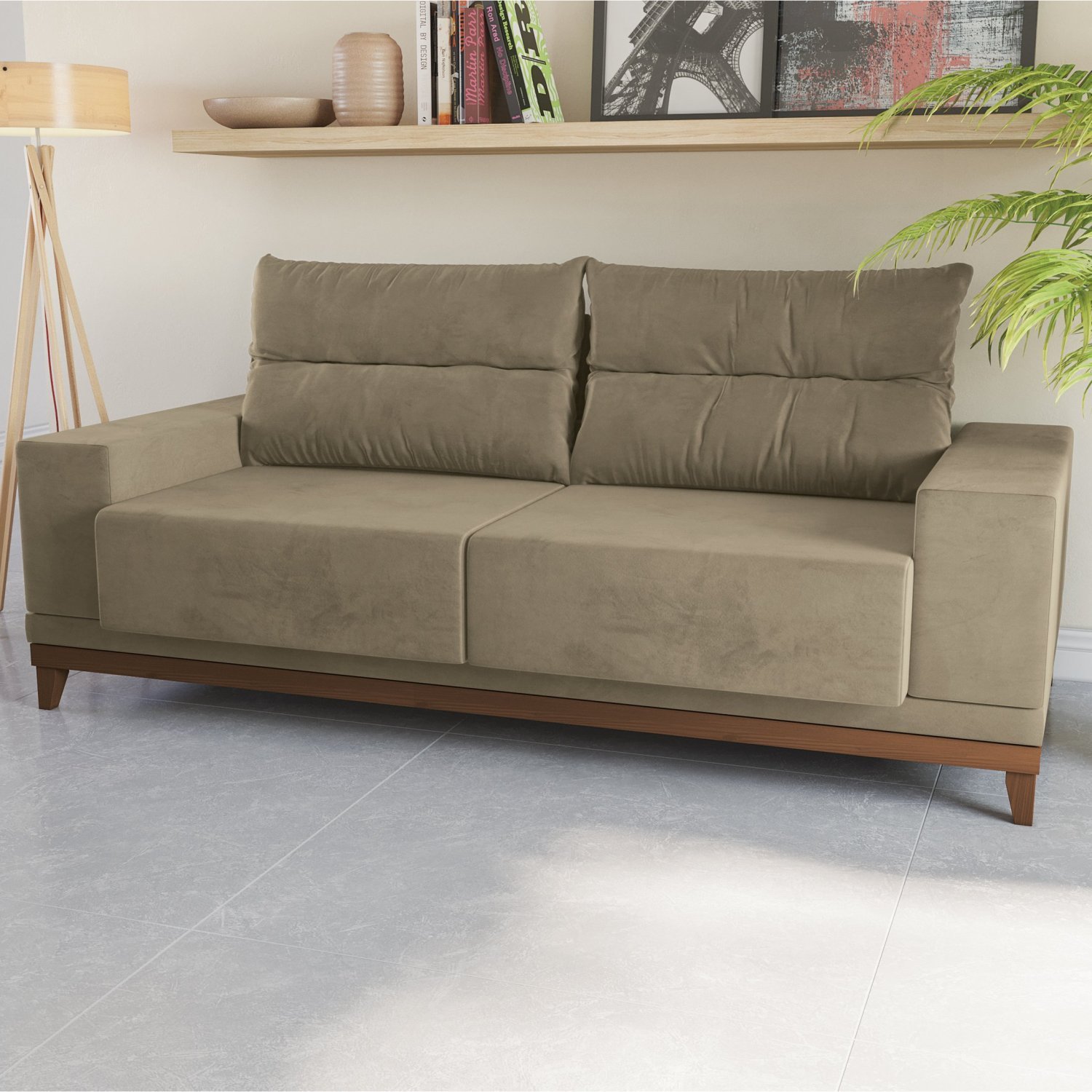 Sofá 2 Lugares 212cm Dakota Kappesberg | MadeiraMadeira