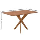 Ver imagem 3 de Mesa de Jantar 4 Lugares Tampo MDF 130x80 cm 21670 Cinamomo Ornar