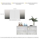Ver imagem 4 de Aparador Buffet com Espelho Multimóveis Vegas Fg3561 Branco