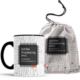 Caneca CPU Coffee Processing Unit com saquinho - 1