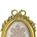 Ver imagem 2 de Porta Retrato em Resina Dourado de Mesa Decorativo para Foto - 23x16cm