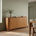 Ver imagem 1 de Buffet Aparador 4 Portas 160cm com Pés em Madeira Maciça