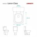 Ver imagem 3 de Assento Sanitário em MDF Lorenclass Branco para bacia Lorenzetti