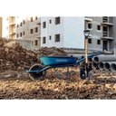 Ver imagem 4 de Carrinho de Mão Caçamba Rasa Metálica Azul 50 L, Braço Metálico e Pneu com Câmara