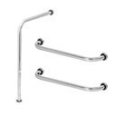 Ver imagem 1 de Barra de Apoio para Vaso Sanitário e 2 Alça Reta Idoso 60cm