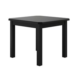 Conjunto Mesa Preta De Madeira Maciça 88x88 + 4 Cadeiras Madeira Para Cozinha Sala De Jantar  Sfa - 2
