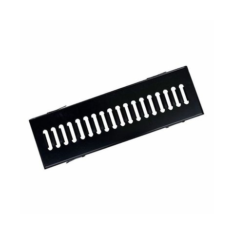 Ralo Grelha com Caixilho em Aço Galvanizado Preto 15x50cm