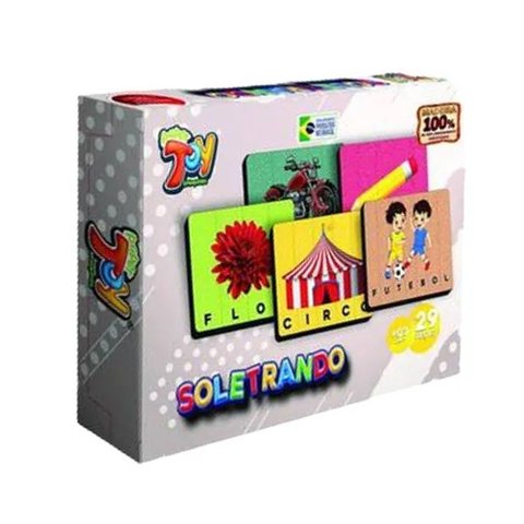 Brinquedo Soletrando 29 Peças em Mdf +3 Anos Paper Toy